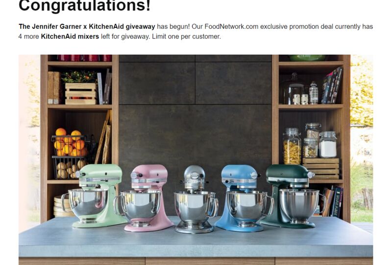 / Jennifer Garner KitchenAid Mixer 2 reports 1 comment