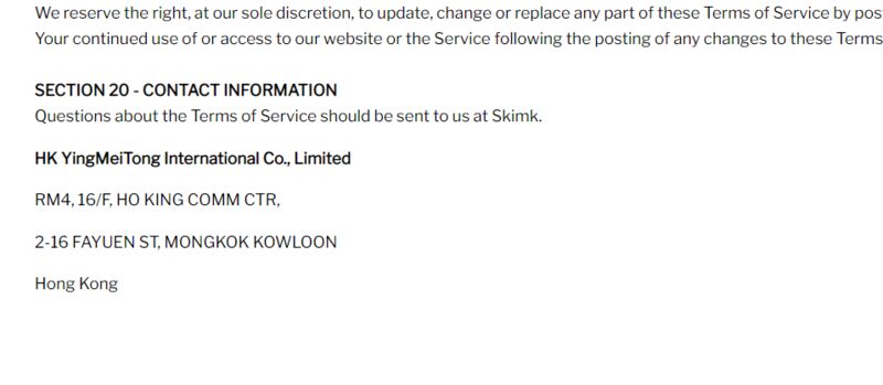 skimk.com, service@skimk.com, Fraudulent website